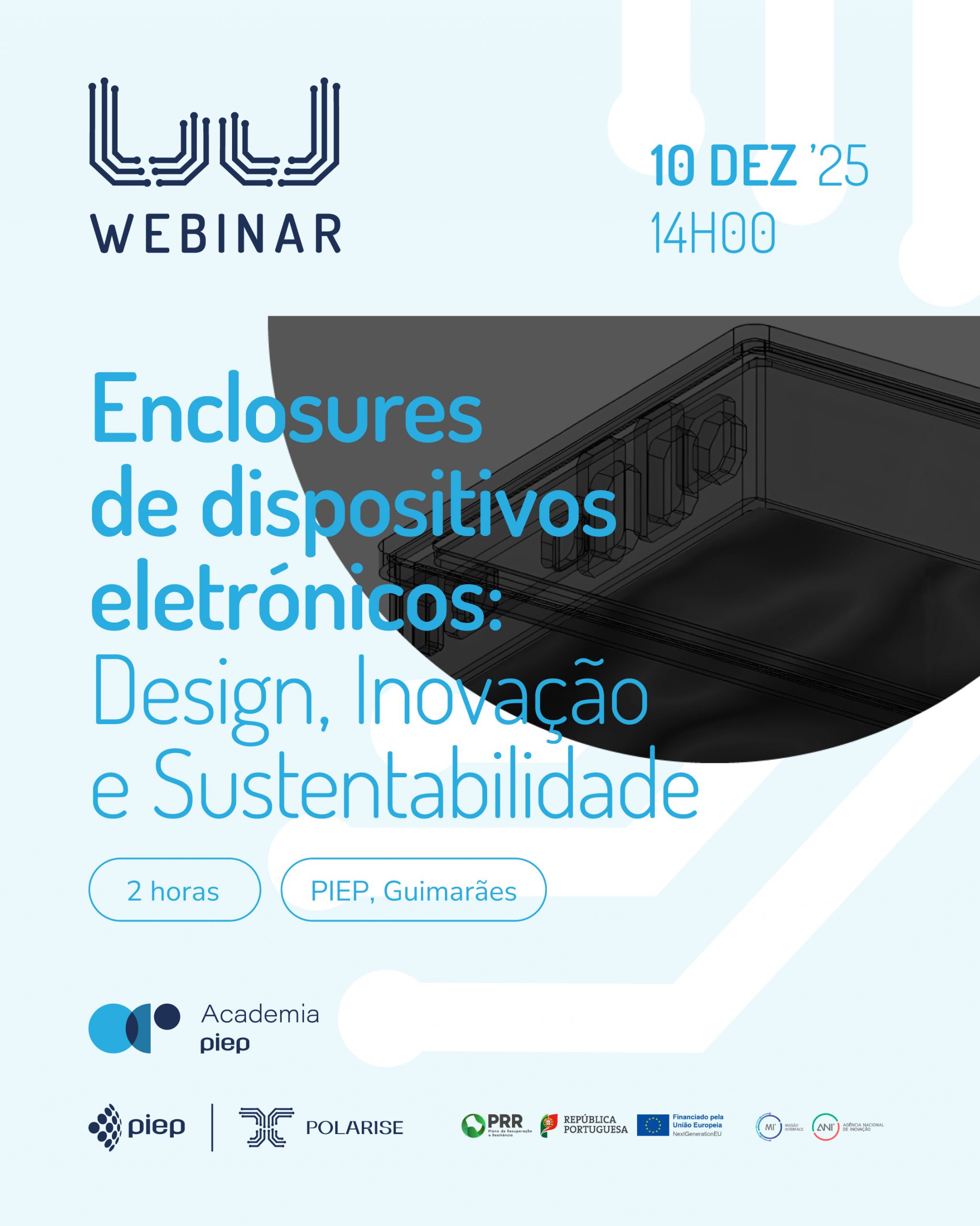 webinar PIEP Polarise Enclosures de Dispositivos Eletrónicos